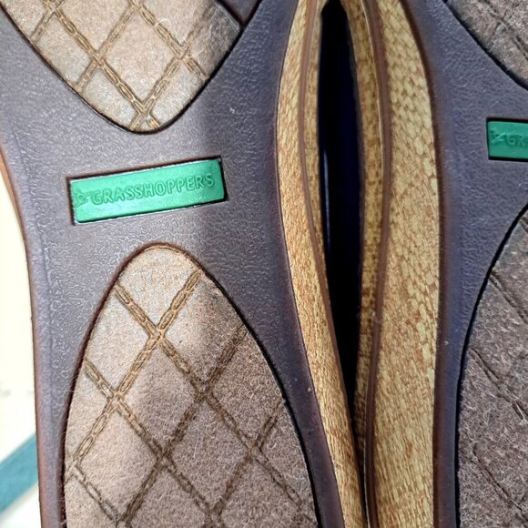 Grassshoppers Ortholite Women's 11M Navy Blue Flats FLAW - Picture 8 of 11